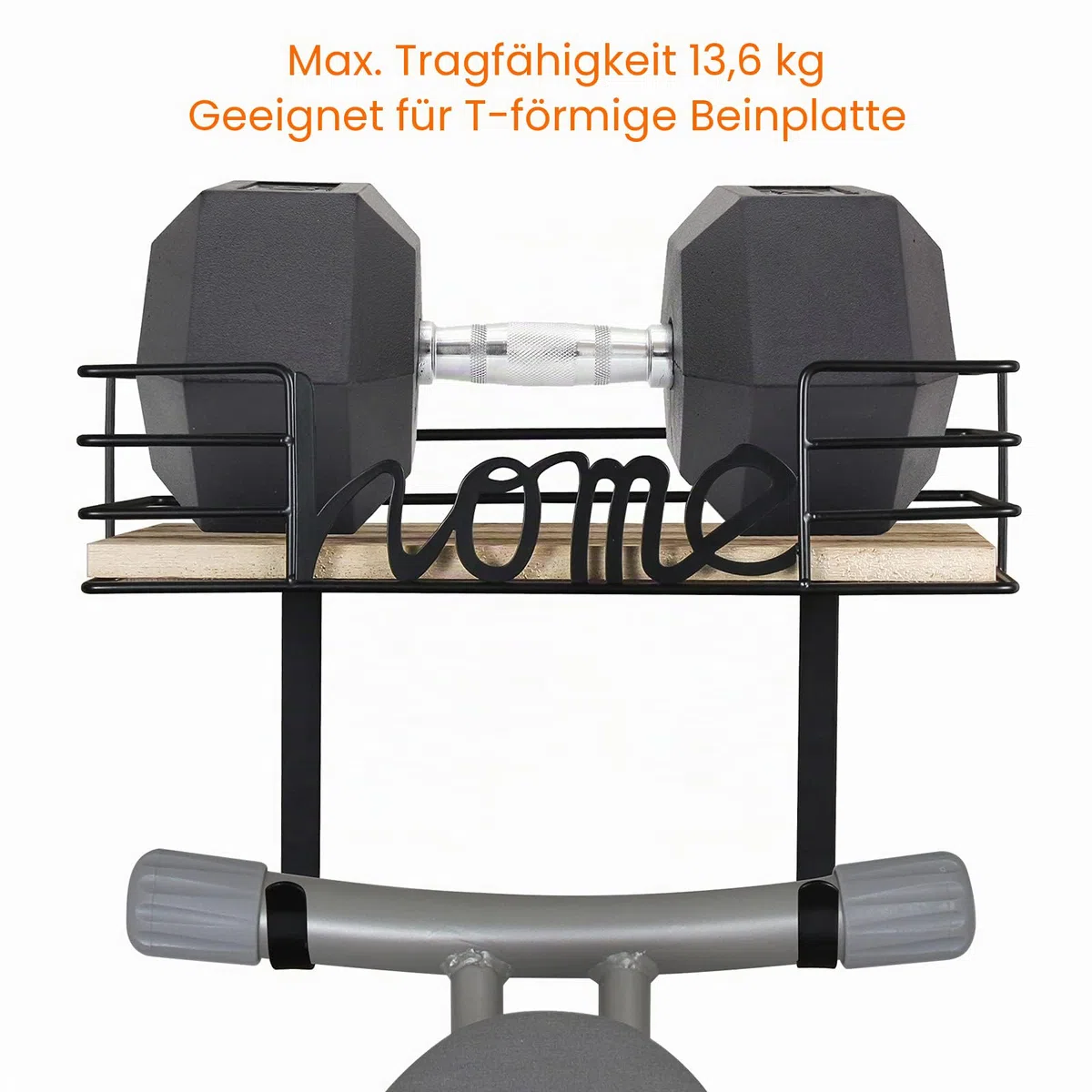 TJ.MOREE Ironing Board Hanger, Iron Holder Wall Mount, Wall Mounted Ironing Board,ironing Board Hook,Bügelbrett wandmontage, Mit Großem Aufbewahrungskorb Aus Holz Und Abnehmbaren Haken (schwarz)