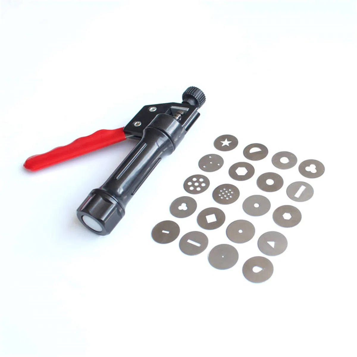 Ton Pistole Extruder und 20 STK Edelstahl überfüllt Schlamm Maschine Polymer Clay Extruder Handwerk Gun Kuchen Fondant Skulptur Dekorieren Werkzeug Set
