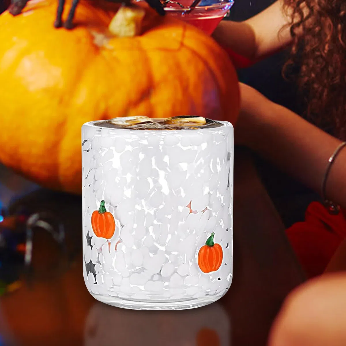 Halloween Icon Juice Glasses, 530 Ml Glas Kaffeetassen, Niedlicher Kürbis, Geisters, Fledermaus1 Glasbecher Für Saisonale Feier Cocktail Party Kaffeetasse Geschenke Für Und Freunde