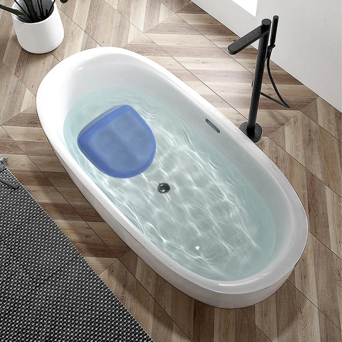 Whirl-pool-Sitzerhöhung – Aufblasbares Whirl-pool-Kissen | Booster-Whirlpoolsitz Mit Gewicht | Badewannenkissen Whirl-pool-Zubehör | Aufblasbares SPA-Sitz-Saugnapfkissen | Aufblasbarer Sitz Für Erwach