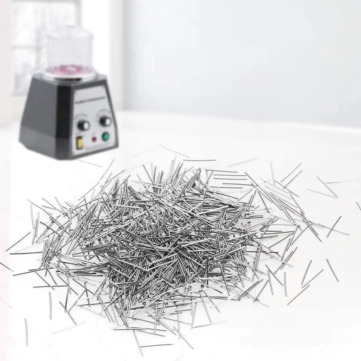 Polierstifte aus Edelstahl, 1 mm x 5 mm, 500 g, silberfarben, magnetische Tumbler-Magnet-Poliernadeln für Schmuck, DIY-Finishing-Werkzeuge