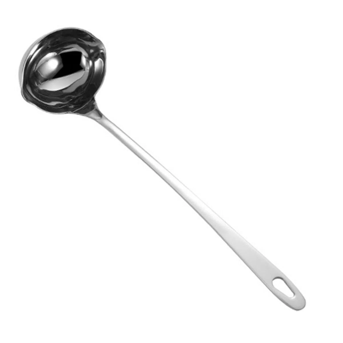 Edelstahl Suppenkelle Mit Doppeltem AusgießEr 27 Cm SchöPflöFfel FüR Links- Und RechtshäNder KüChenutensilien Zum Servieren Von Suppen Und FlüSsigkeiten