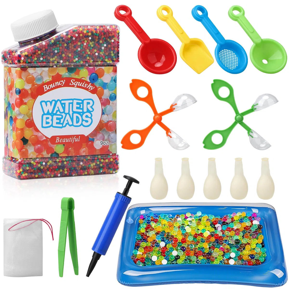 Wasserperlen 60000 Stücke, Water Beads Dekorativ & Farbenfroh, Wasser Perlen für Pflanzen, Vase Füllstoff, Blumen und Deko, Schwimmende Kerze Machen- Ungiftig & Biologisch Abbaubar