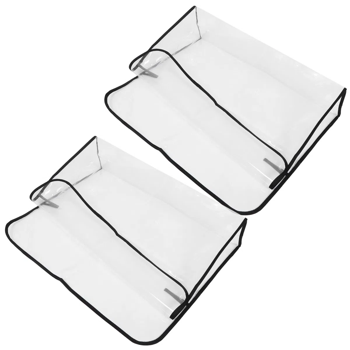 ULTECHNOVO 2 Stück Stuhllehnen-schutzbezüge Transparent aus Leichtem PVC für Friseurstühle Passend Schützt vor Haarfärbemitteln Einfach zu Reinigen Handhaben