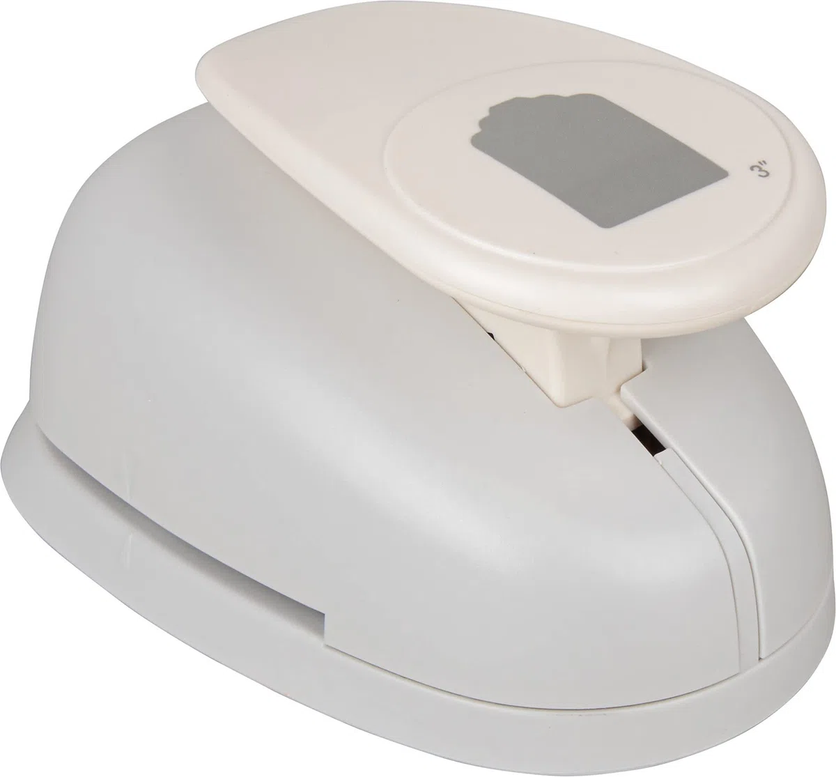 Rayher Hobby 69096000 Motivstanzer Tag/ Etikett, ø 6,8 x 4,5 cm- 3 Zoll, geeignet für Papier/Karton bis zu 200g/m²