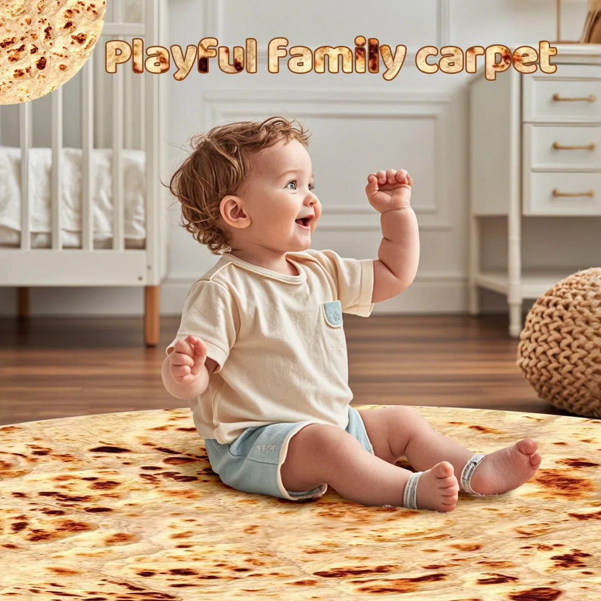 ZoneYan Burrito Tortilla Decke, Burrito Decke 180cm, Tortilla Deck-e aus Flanell, Burrit-o Blanket für Familie Lustige (Gelb, 180cm)