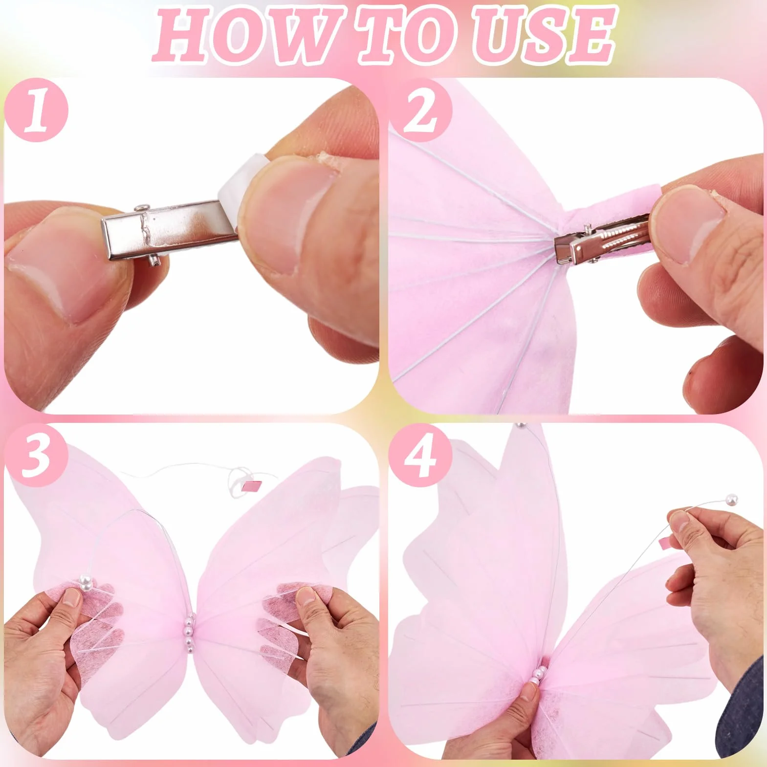 SUNBEAUTY 6 Stück 3D Große Schmetterling Deko Rosa Papier Schmetterlinge Deko für Gartenparty Deko Kindergeburtstag Deko Tischdekoration Innen Frühling Deko Tischdekoration Hochzeit Kinderzimmer Deko