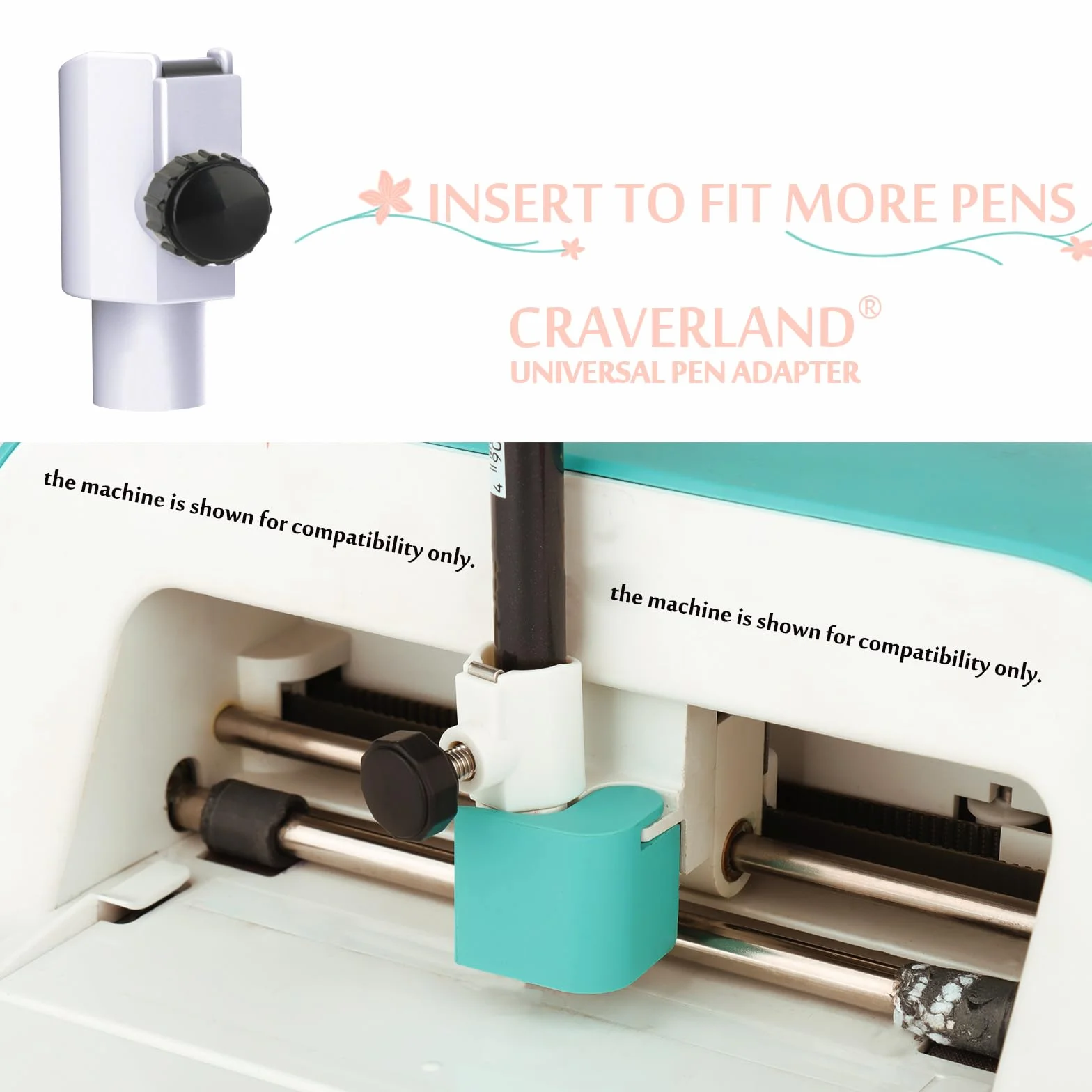 Universal-Stiftadapter-Set, kompatibel mit Cricut Joy und Joy Xtra, geeignet für alle Stifte mit harten Spitzen unter 0,47"