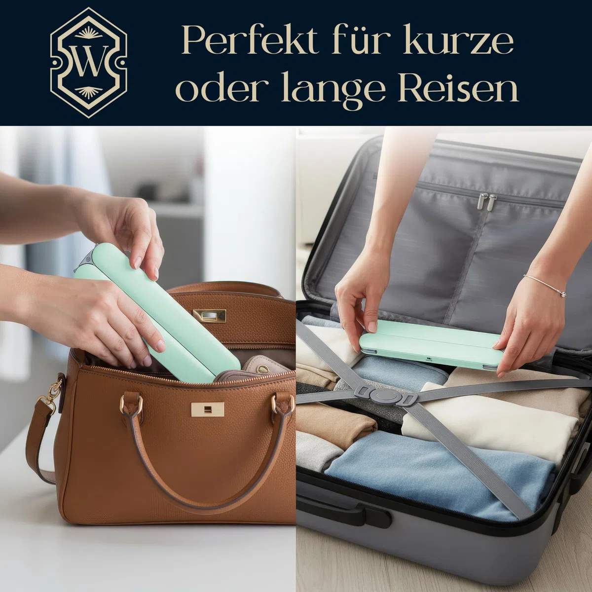 Faltbare Reise Kleiderbügel 3er Set | Platzsparend & Leicht | Ideal für Urlaub, Camping, Hotel & Zuhause | Klappbare Kleiderbügel mit Clips (Grün)