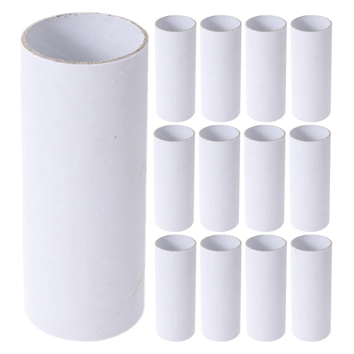 MAGICLULU 20 Stück Bastelrollen aus Pappröhren: Papierhandtuchrollen für Bastelarbeiten – 10,2 x 5,1 x 0,15 cm große Papierzylinderröhren zum Selbermachen für Künstlerbedarf, Gastgeschenke für