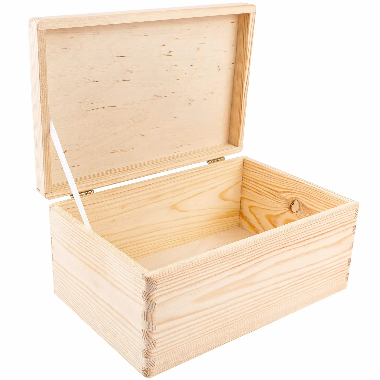 Creative Deco Holzkiste mit Deckel | 30 x 20 x 14 cm (+/-1cm) | Ostern Erinnerungsbox Baby Groß Holzbox mit Deckel Unlackiert Kasten | Für Dokumente, Wertsachen, Spielzeuge, Werkzeuge | ROH