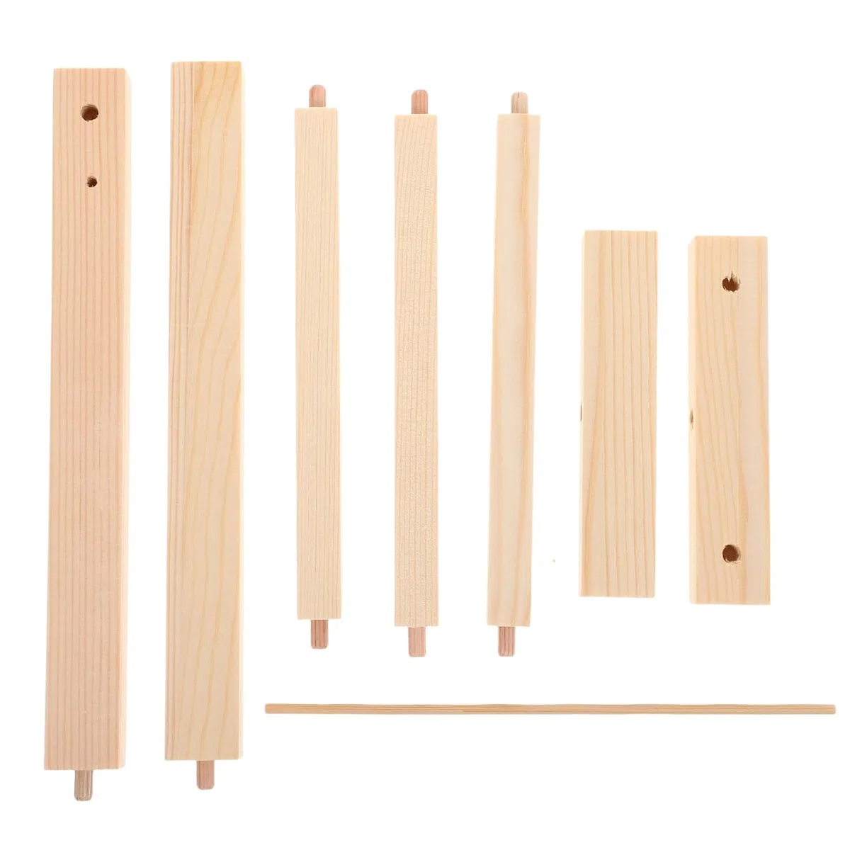 ULTECHNOVO Puppenkleiderbügel Holz 20Cm - Kleiderständer Für Puppenhaus Zubehör Zur Aufbewahrung Und Organisation Von Puppenkleidung Im Kinderzimmer