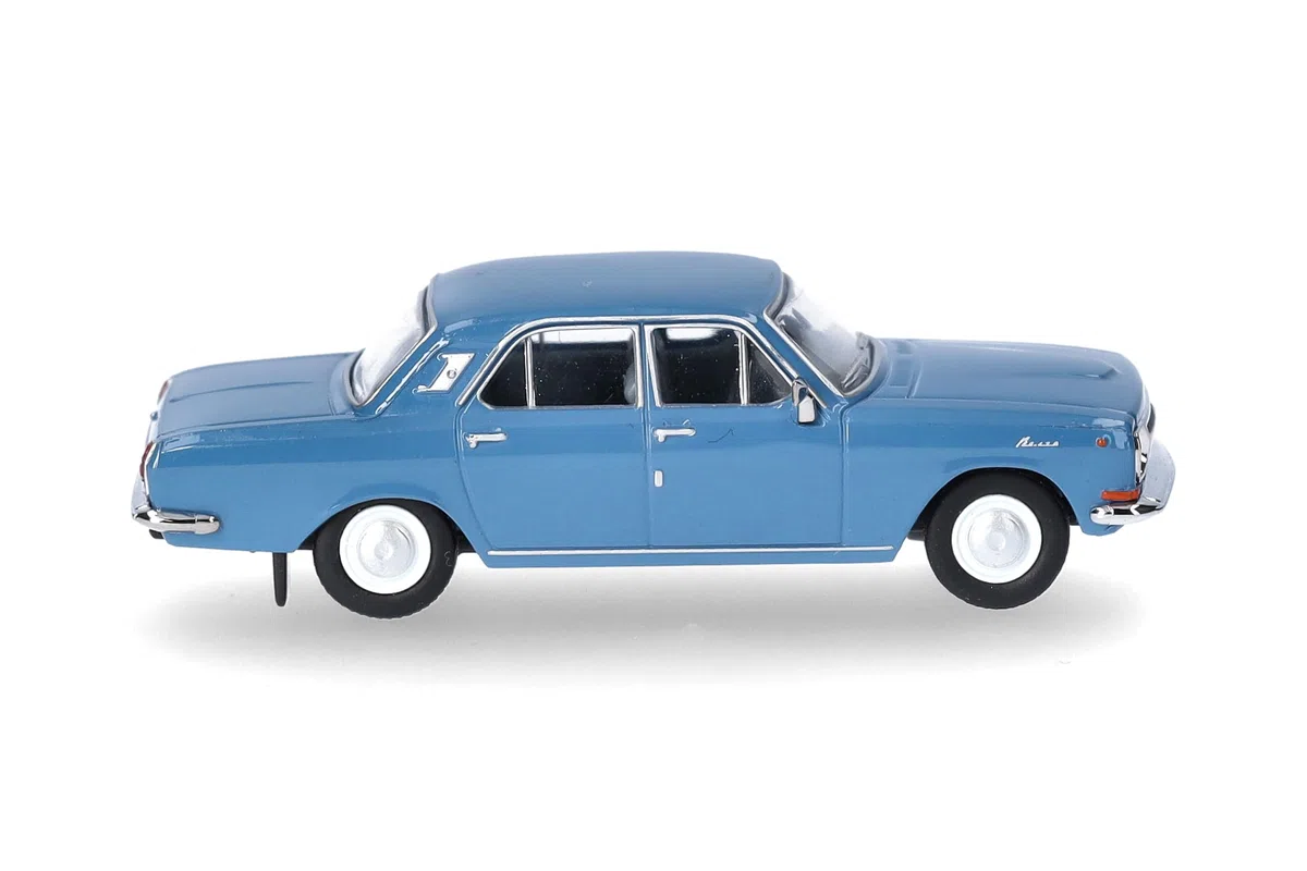 Herpa Modellauto Wolga M 24, Miniatur im Maßstab 1:87, Sammlerstück, Made in Germany, Modell aus Kunststoff