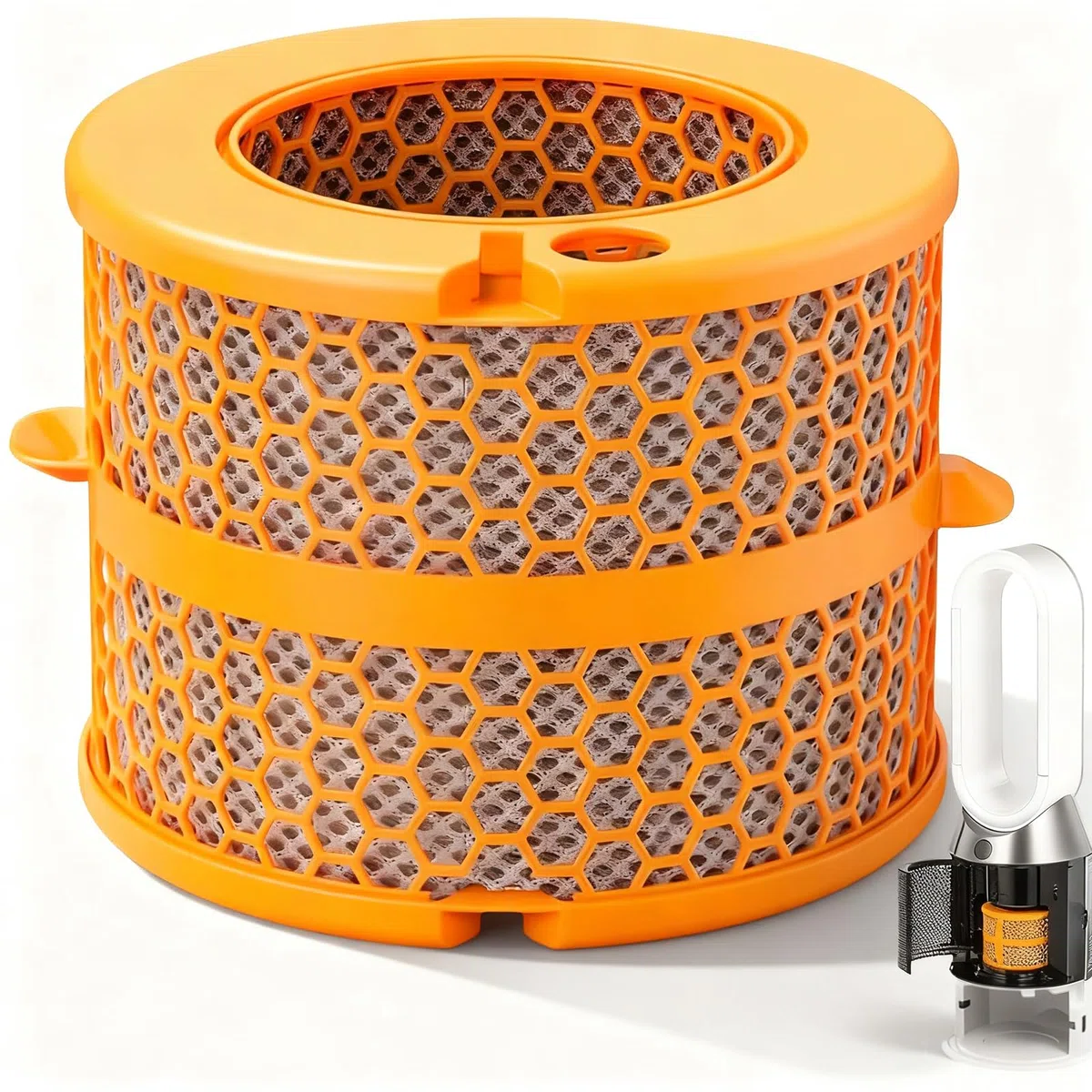 Dyson Filter für Dyson Luftreiniger Humidify+Cool PH01 PH02 PH03 PH04 PH3A, Aktivkohle Ersatzfilter Kompatibel mit Dyson Purifier für gleichmäßige Luftbefeuchtung