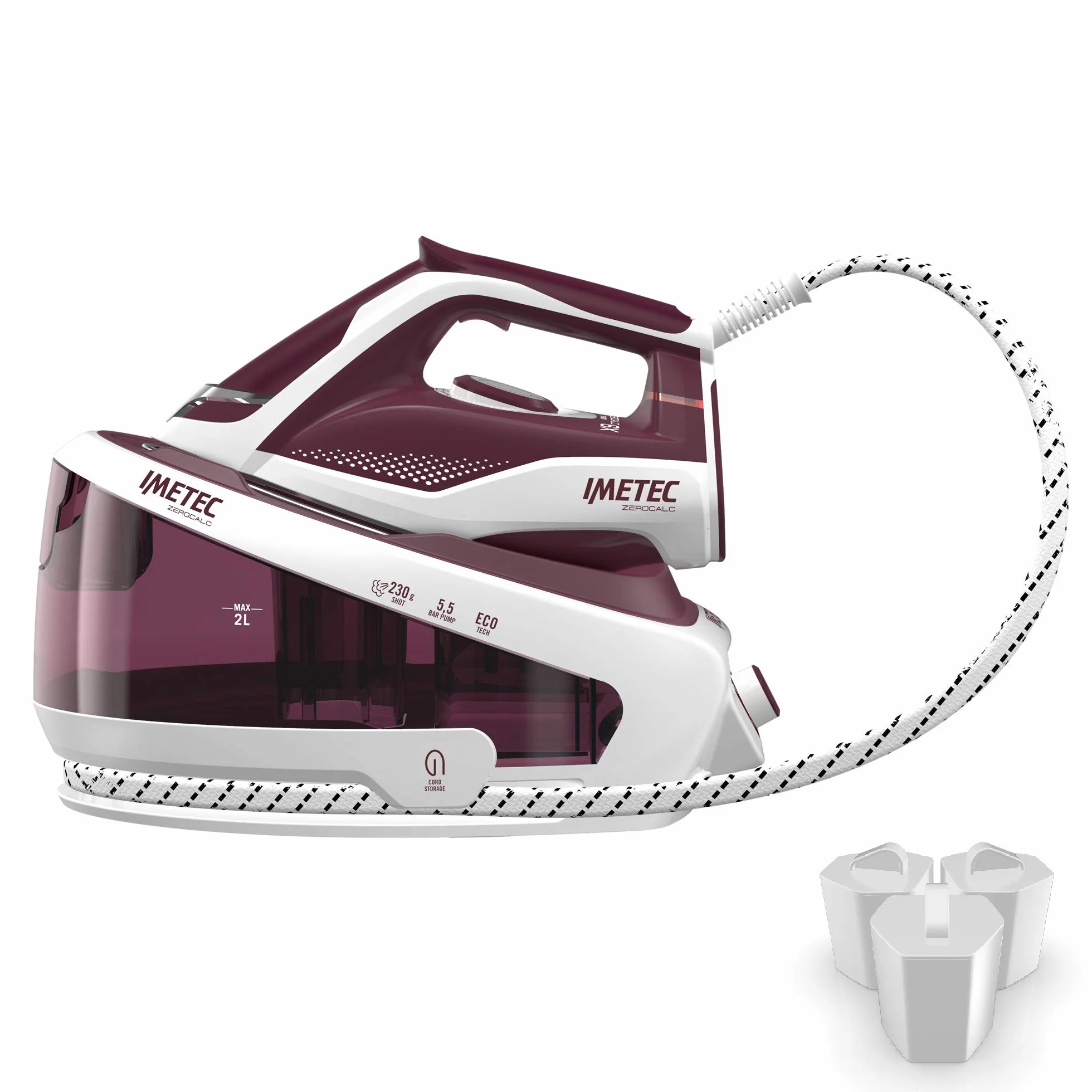 Imetec Zerocalc KF1 100 Kit 3 Filter zum Entkalken für Bügeleisen Imetec Zerocalc Pro Ceramic Ps2 2400, Ps2 2000, Ps2 2200, Intellivapor PS3 3000, Imetec Onda