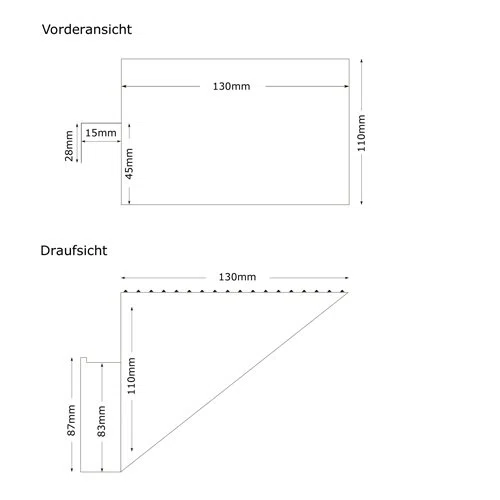 Restehalter für den E 311, E 16, E 21, FONDO 1, FORTIS 1, COMPACT 1, E 26, SCALEA 5, SOLIDA 5, SONO 1 und classico 1 Allesschneider von Ritter /