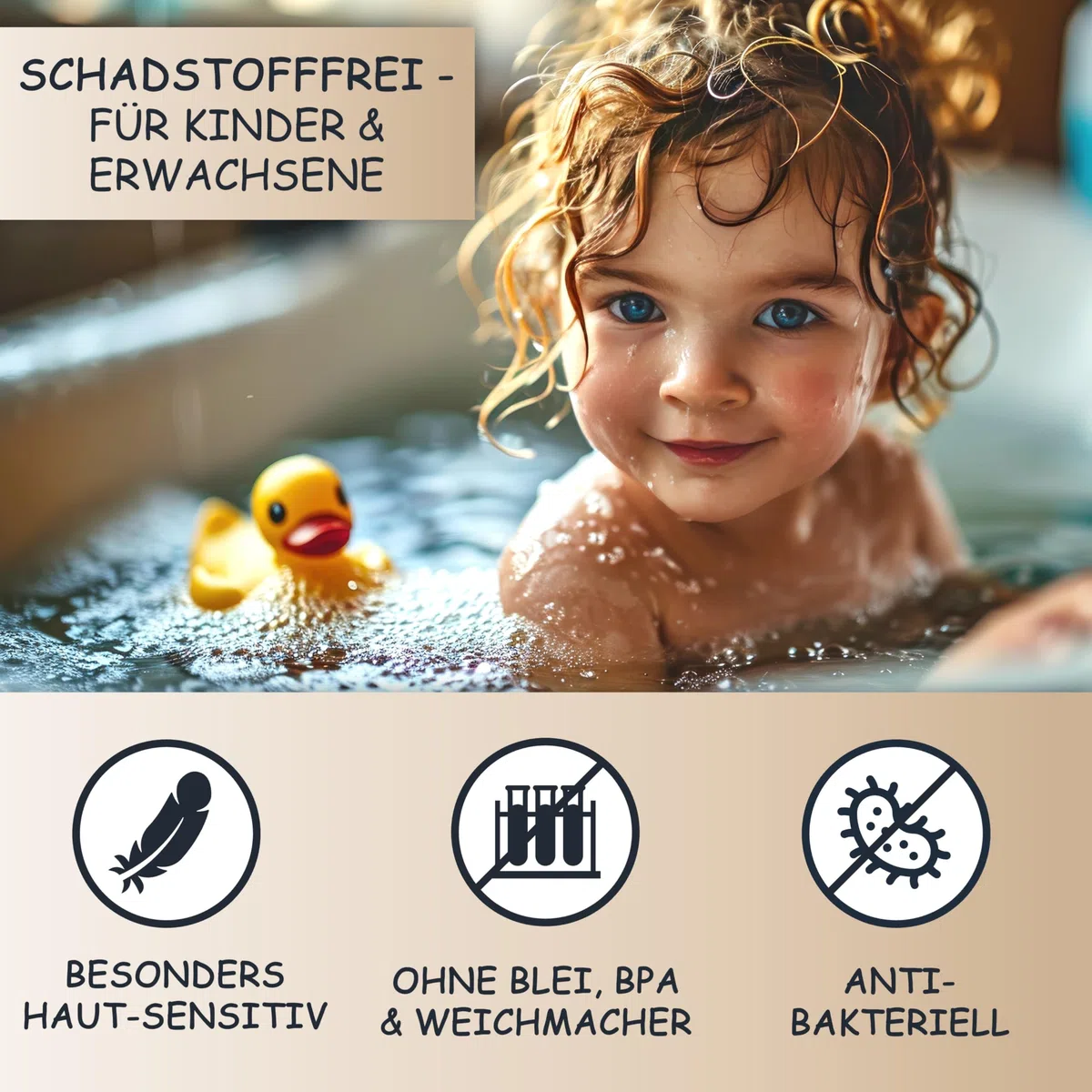SilverRack Duschmatte rutschfest 53x53 cm (Safari) - Antirutschmatte Dusche BPA frei - Badematte rutschfest, maschinenwaschbar u. schimmelresistent