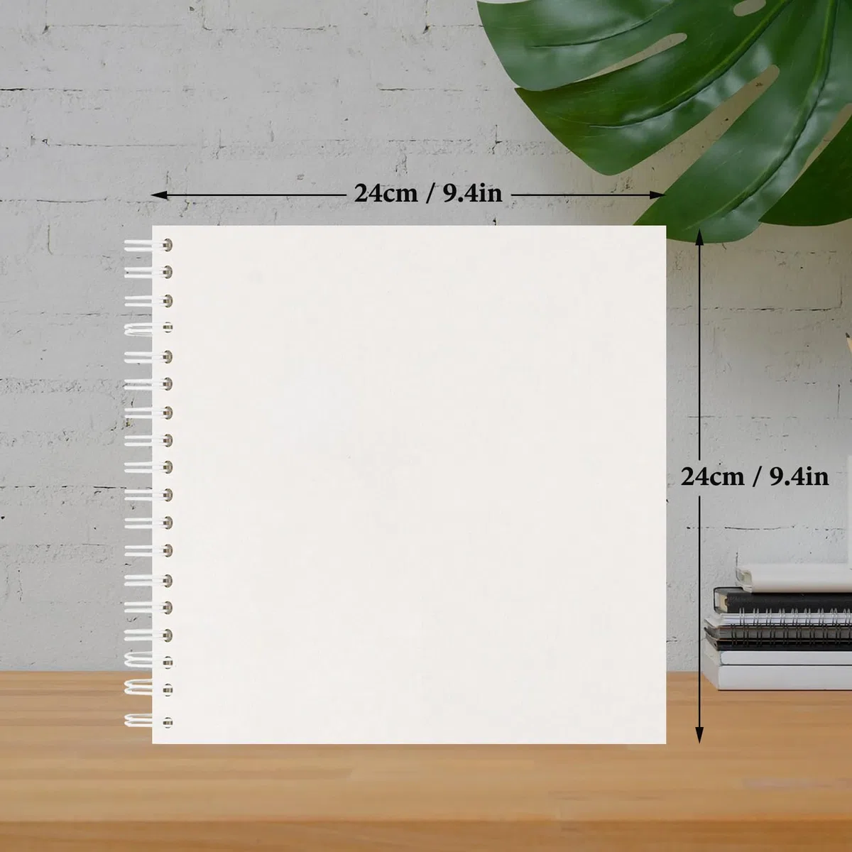 Fotoalbum zum Selbstgestalten und Einkleben 24x24cm, DIY Scrapbook Album 80 Seiten Spiralalbum Fotobuch, Fotoalben Gästebuch Für Geburtstag Hochzeit (Weiß)
