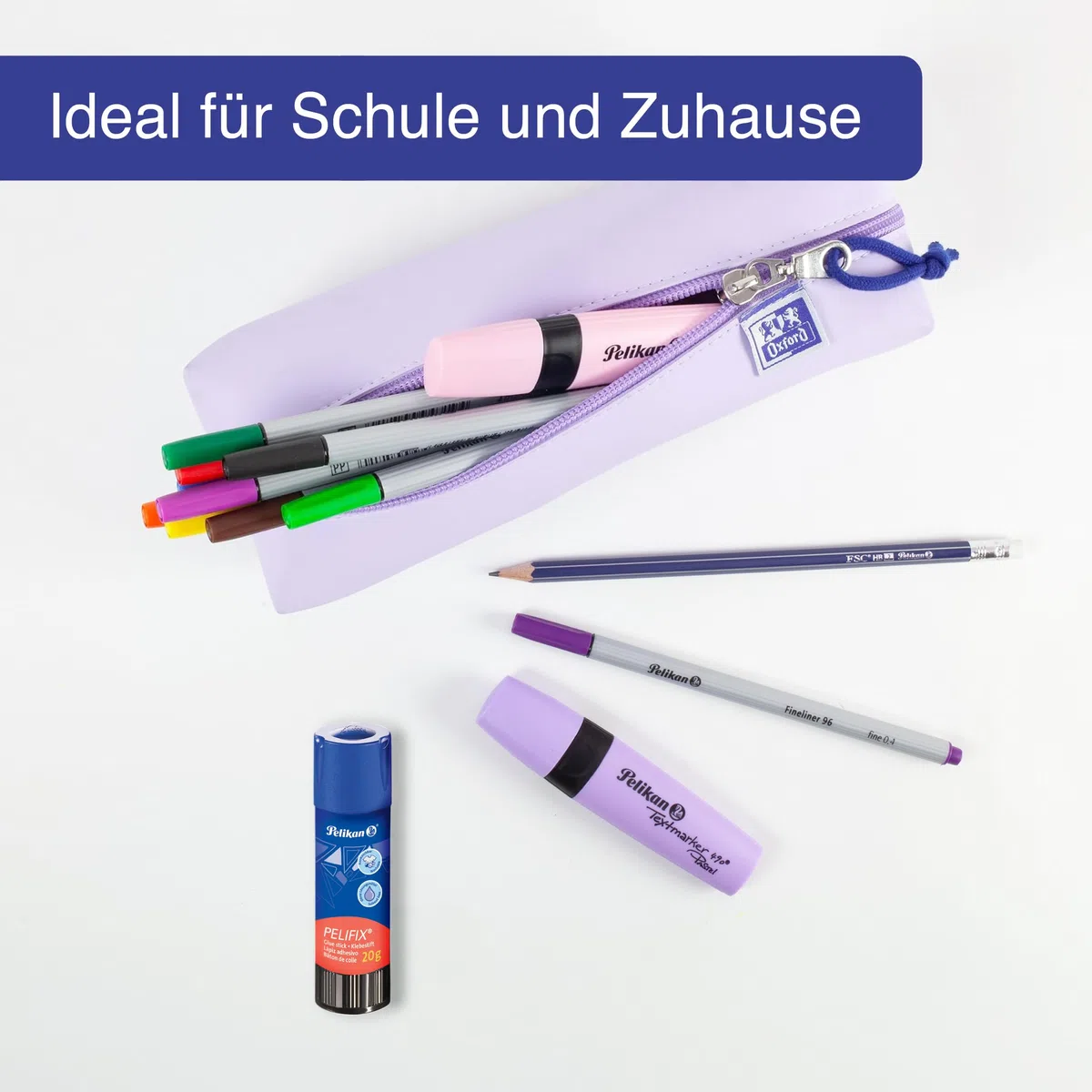 Pelifix Klebestift 20g, 20 Stück – kinderfreundlicher für Schule & Basteln