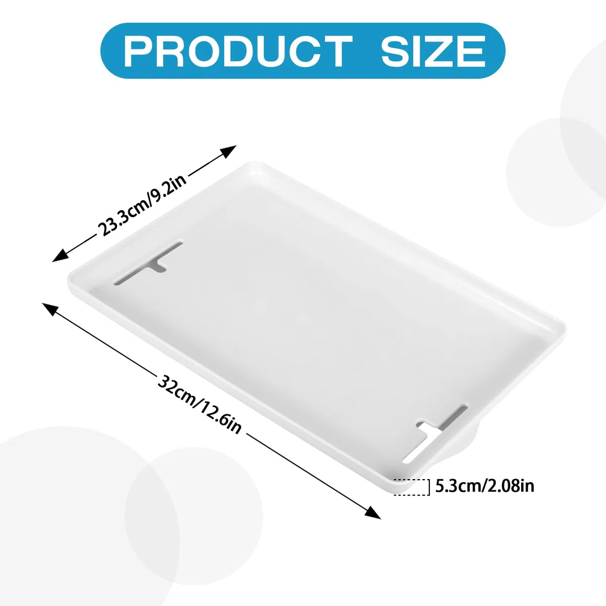 Beidseitiges Nachttisch Regal, Kunststoff Bettablage zum Einhängen Boxspringbett 32 * 23 * 5,7 cm Nachttischregal für Bett Sofas Fenster Weiß