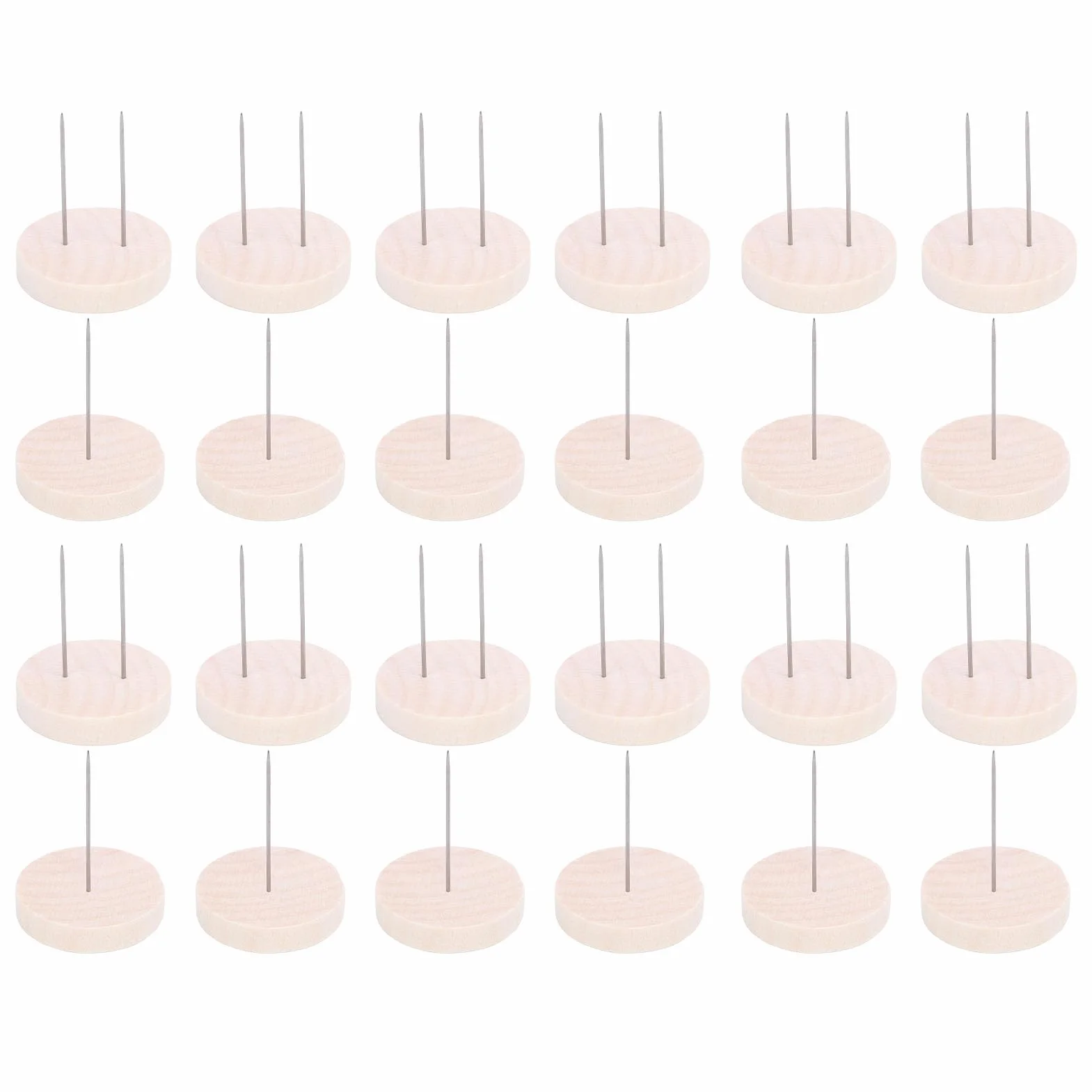 24 Stück Häkelpuppenständer Verstellbar, 12 Einzelnadeln 12 Doppelnadeln aus Holz Gestrickte Puppenständer, Häkelpuppenständer, Häkelpuppenständer aus Holz