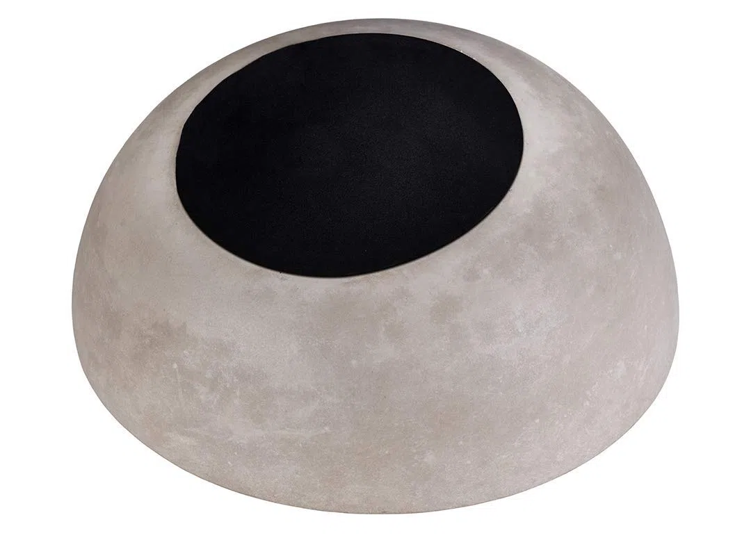 APS Schale „Element“ – Hochwertige Schale aus Beton mit möbelschonender Unterseite – Stapelbar und mit der Abmessung Ø: 22 x H: 6 cm / 10,5 cm für 1,1 Liter, rund und abgeschrägt