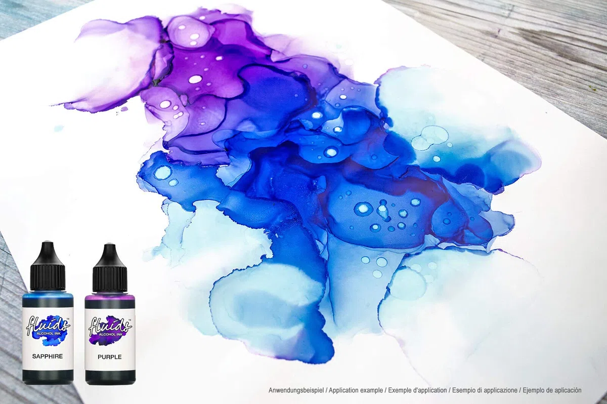 ARTSERVICE-TUBE Alcohol Ink Block, Alkohol-Tinte Papier, Bogenware, 525g/m² (17x 24 cm Block)