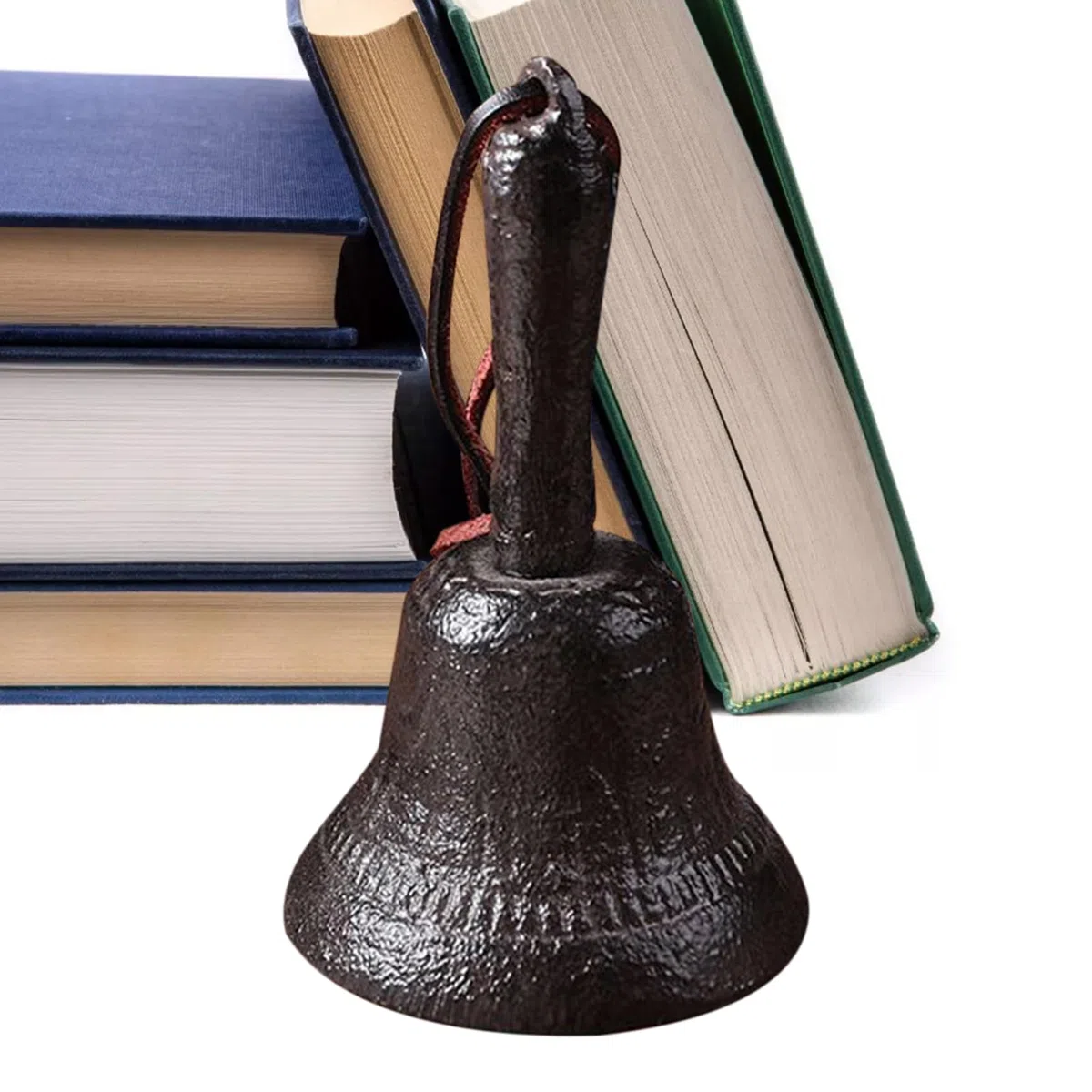 Kleine Handglocke | Gusseiserne Kirchenglocke | Retro Klingel Dekoration Zum Läuten Für Schule Haustür Aufmerksamkeit Nachttisch Outdoor Service Theke - Für Service Aufmerksamkeit