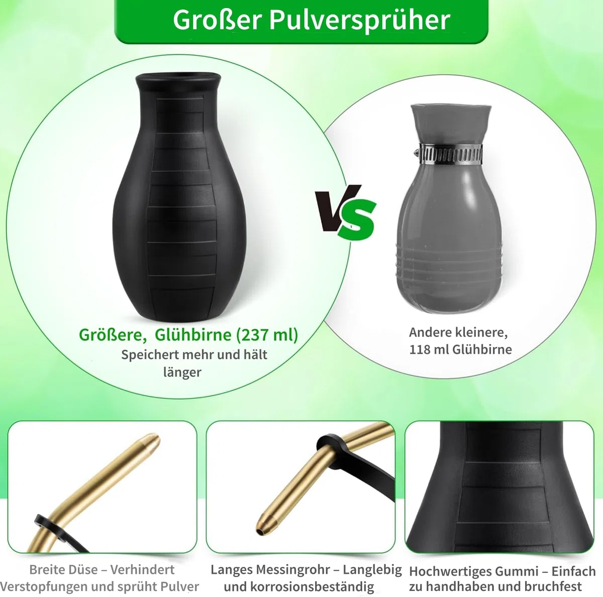 Kieselgur Pulver Staubwedel, Hand Powder Sprinkler Powder Duster pulverzerstäuber, kieselgur zerstäuber, Staub pumpe kieselgur, pulverzerstäuber für Innen und Außen