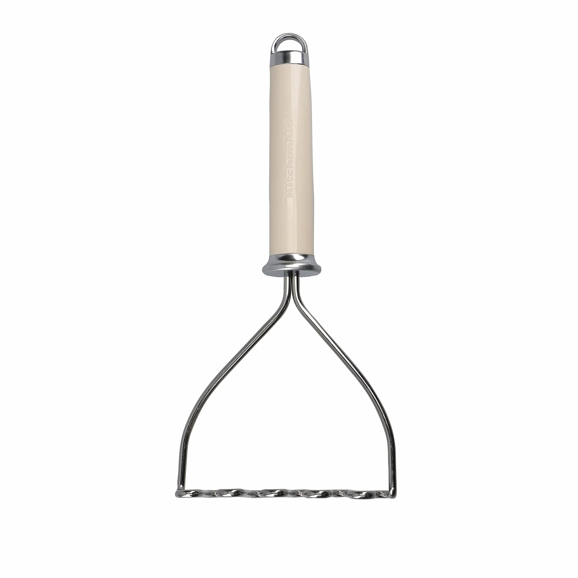 KitchenAid Kartoffelstampfer, Küchenutensil aus Edelstahl – Almond Creme