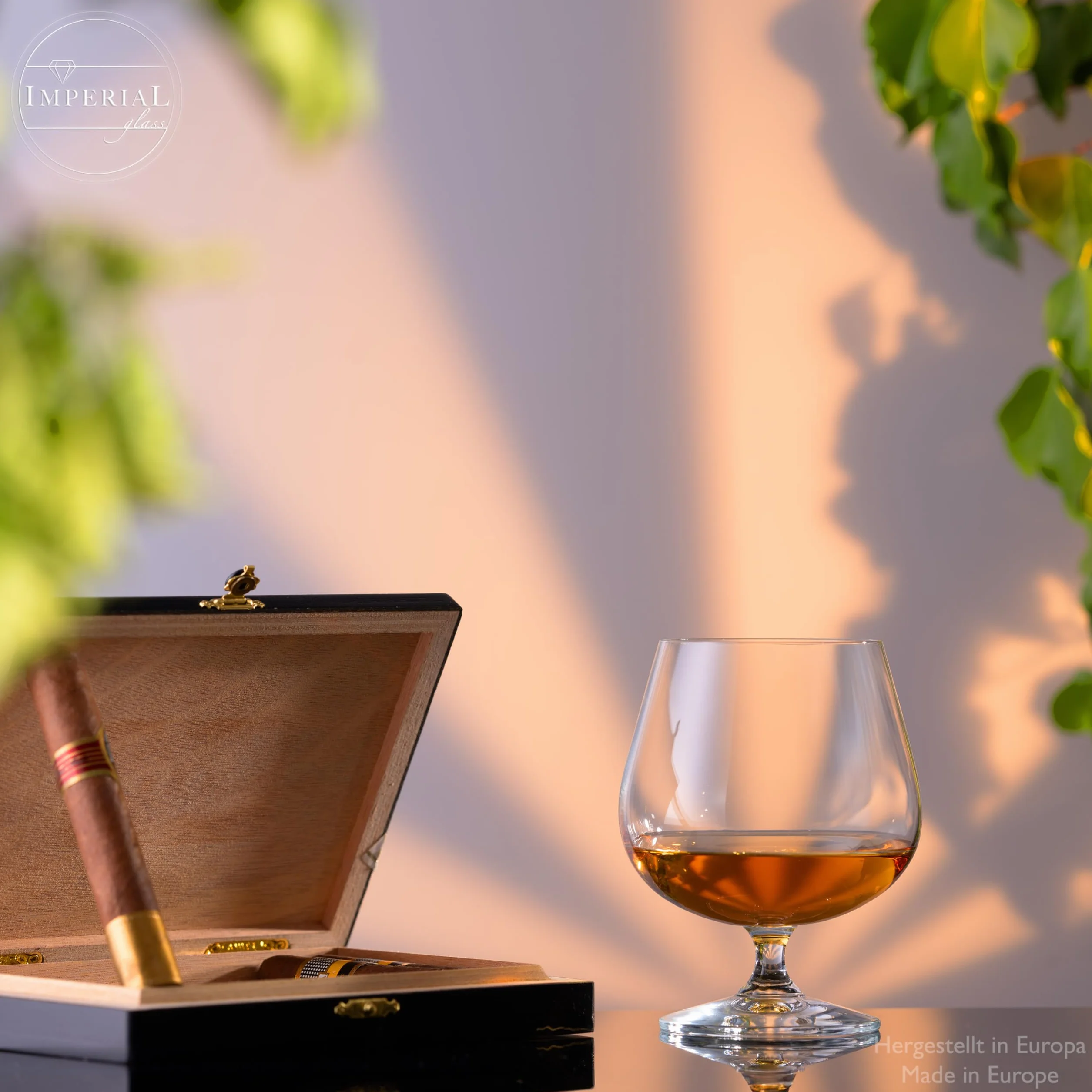 Cognacgläser 480ml 2er Set Cognac Schwenker aus Crystalline Glas bauchige Weinbrandschwenker spülmaschinenfest