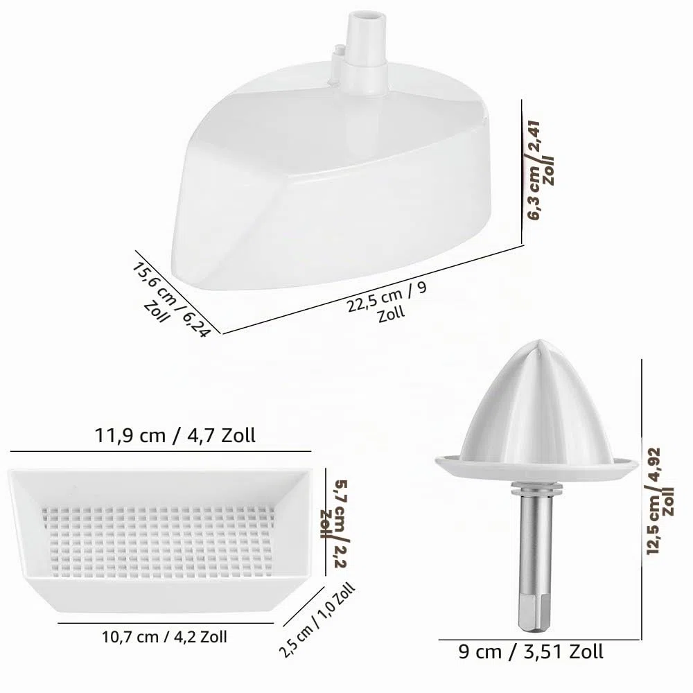 Gdrtwwh Zitrussaftpresse Aufsatz für Standmixer von KitchenAid, Zitrussaftpresse-Aufsatz für JE-Standmixer