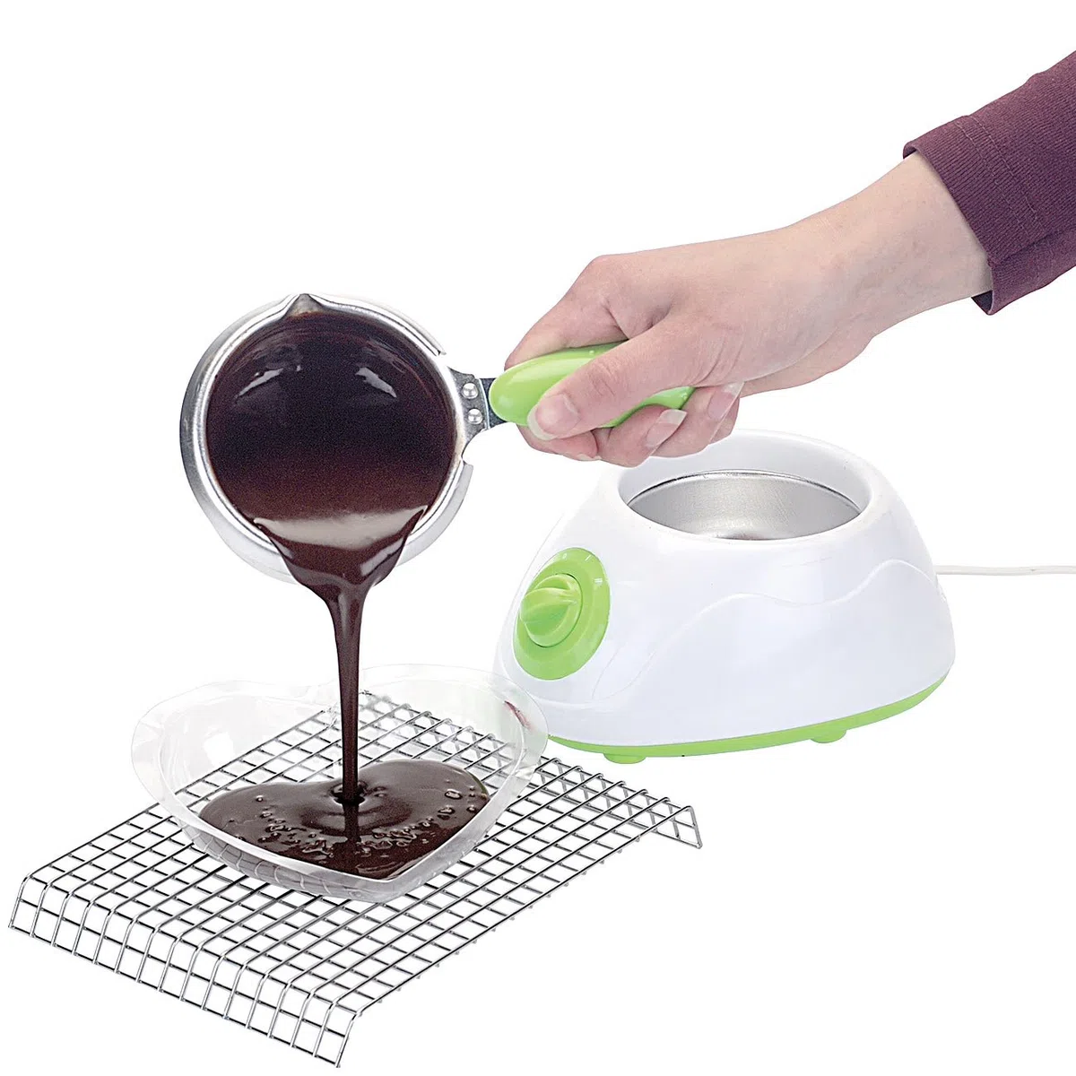 Rosenstein & Söhne Schoko-Fondue: Elektrische Chocolatière, Versandrückläufer (Schokofonduesets, Schoko-Fondue-Gerät, Küche)