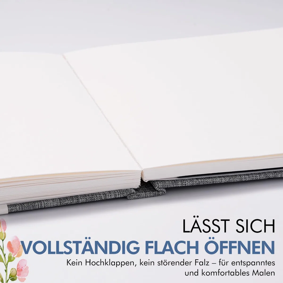 Aquarell Skizzenbuch 19x19cm 100% Baumwolle - 30 Blatt 300g/M² Säurefreis Premium Watercolor Paper, Kaltgepresst & Geleimt | Ideal für Aquarellmalerei Zeichnung und Handlettering, Weiß