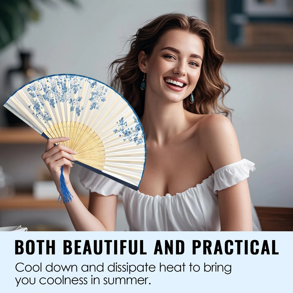 4 StüCk Faltbare FäCher HandfäCher, Chinesische FäCher TaschenfäCher, Tragbarer KlappfäCher, FüR Tanz, Party, Hochzeit Geschenke, DIY Dekoration, Haus Dekorationen