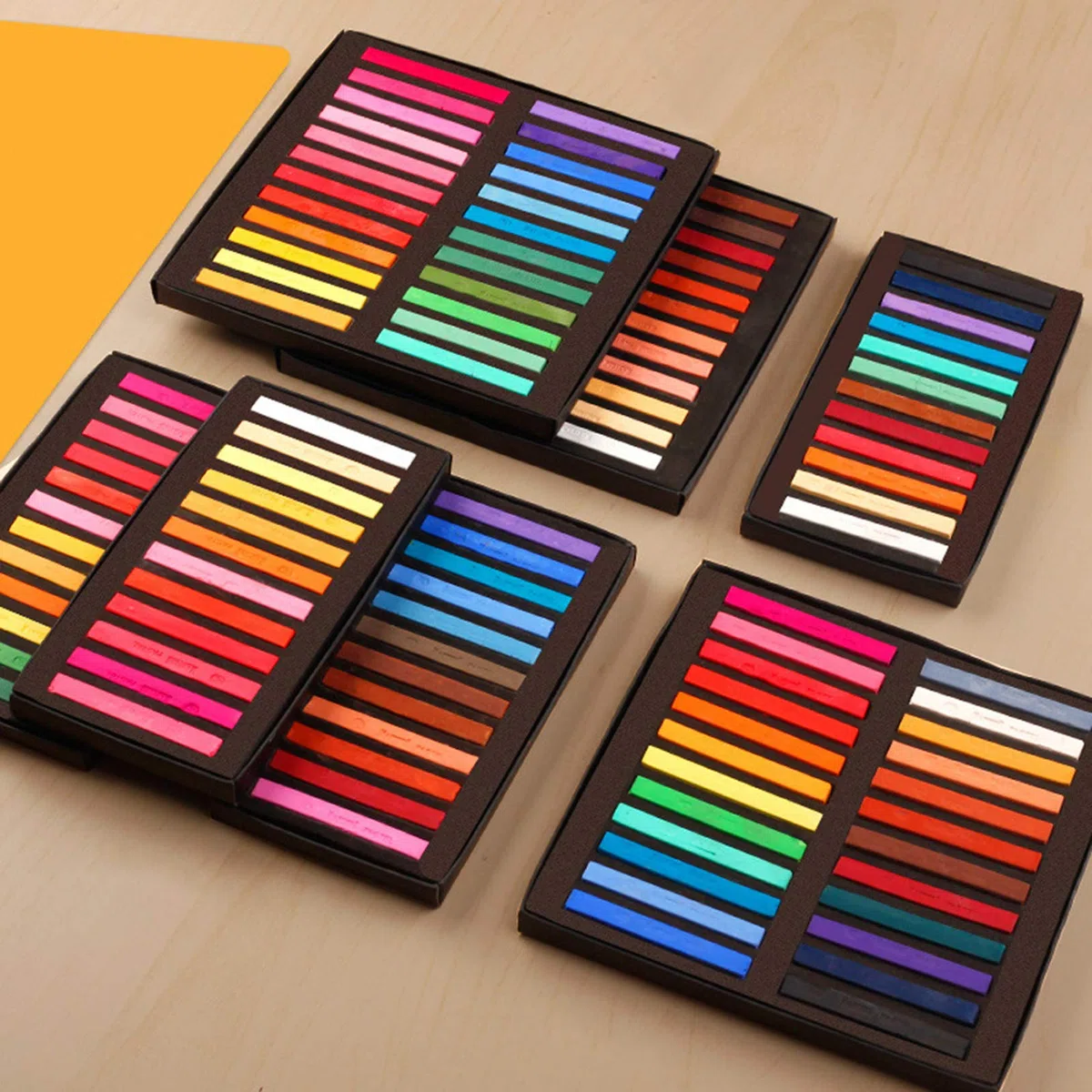 SIXRUN Pastellkreide quadratisch – Weiche Pastellstifte für Kunststudenten & Hobbykünstler, 12 Farben, ideal für Zeichnen, Malen und Schattierung