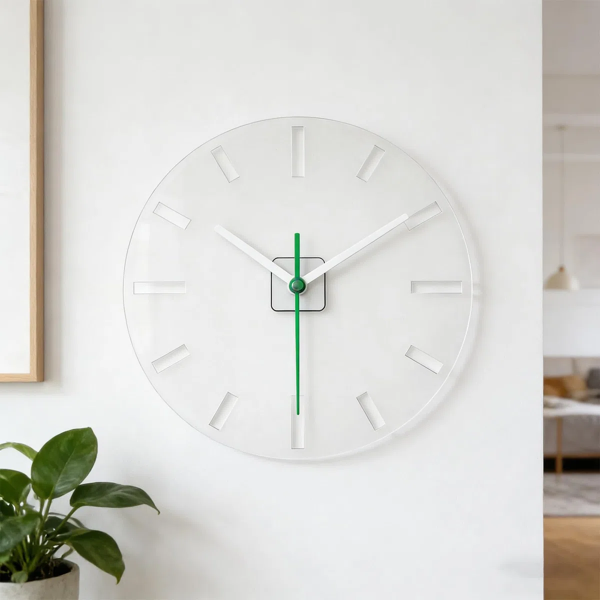 DOITOOL Acryluhr-Vorlage Zifferblattschablone Mit Arabischen Und Römischen Zahlen Präzise Frässchablone Für Diy-Holzbearbeitung Wanduhr-Inlay 11.81X11.81X0.08 Zoll