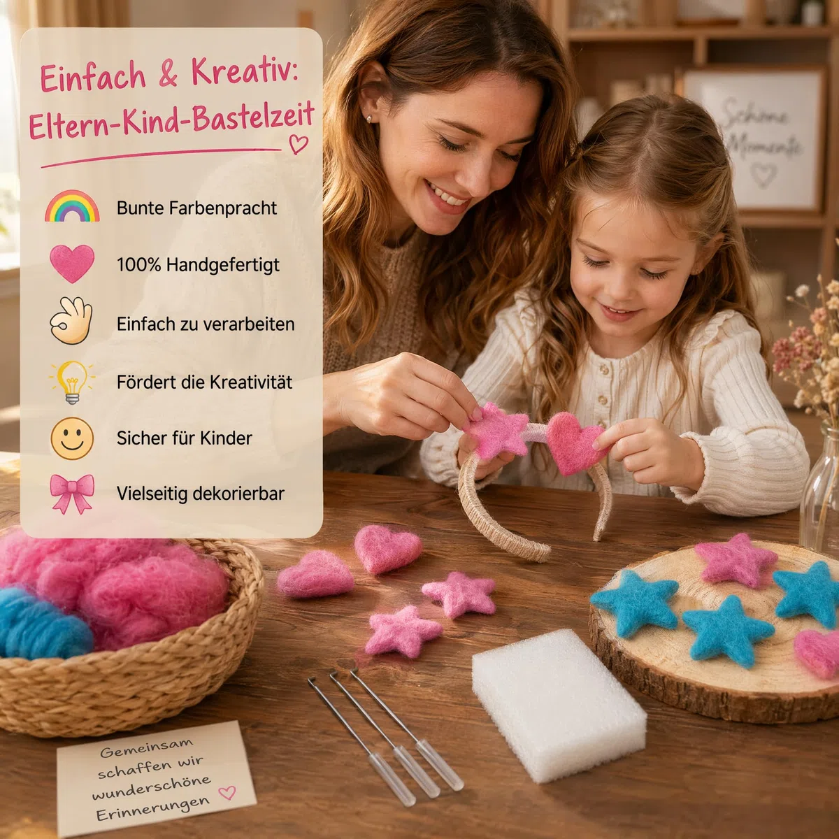 10 Stück Wollfilzkugeln Sternform Herzen aus Filz Niedliche Wollperlen DIY Filzkugeln Handgefertigte Nähen Pom Poms für DIY Heimdekoration Party Requisiten Fotografie Gelb 6cm Stern