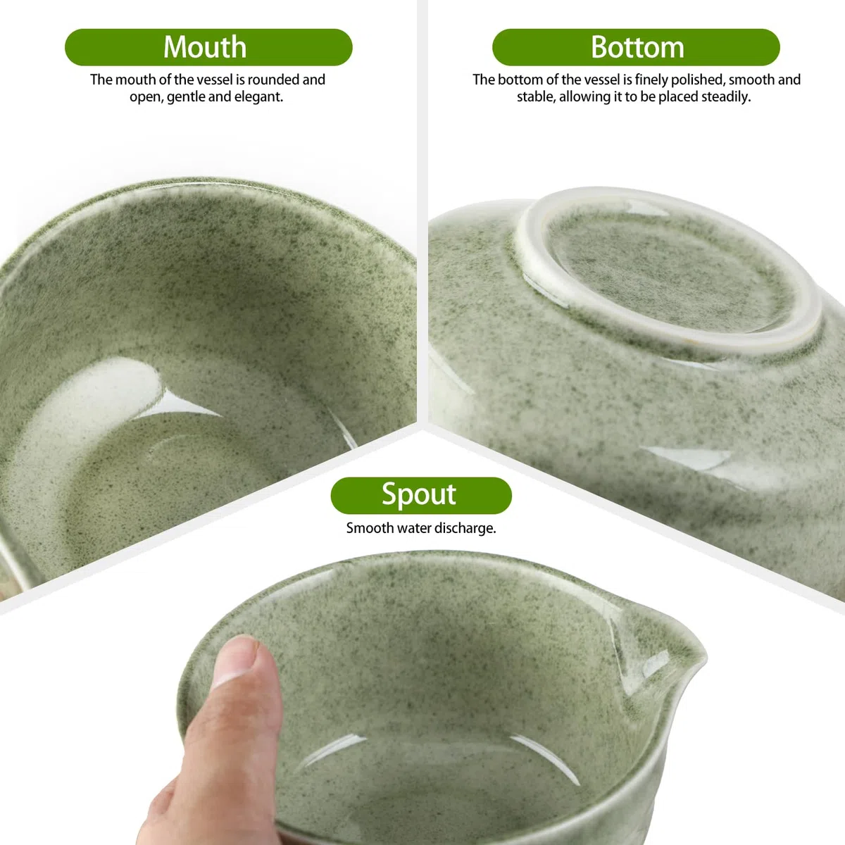Matcha-Set - Matcha Besen Set - 4-teiliges Matcha-Tea-Set, Matcha-Besen, Matcha-Schale, Chasen und Matcha Löffel - Matcha Zubehör für die Teezeremonie - Geschenk in Grün für Zuhause und Büro