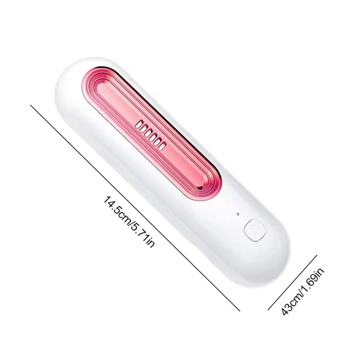 Ozoori Fridge Deodorizer Odor Eliminator, Kühlschrank-Deodorizer, 2 Modi wiederaufladbarer Geruchsneutralisierer Ozongenerator, Kühlschrank-Deodorierer, Geruchsentferner für Gefrierschrank (Silber)