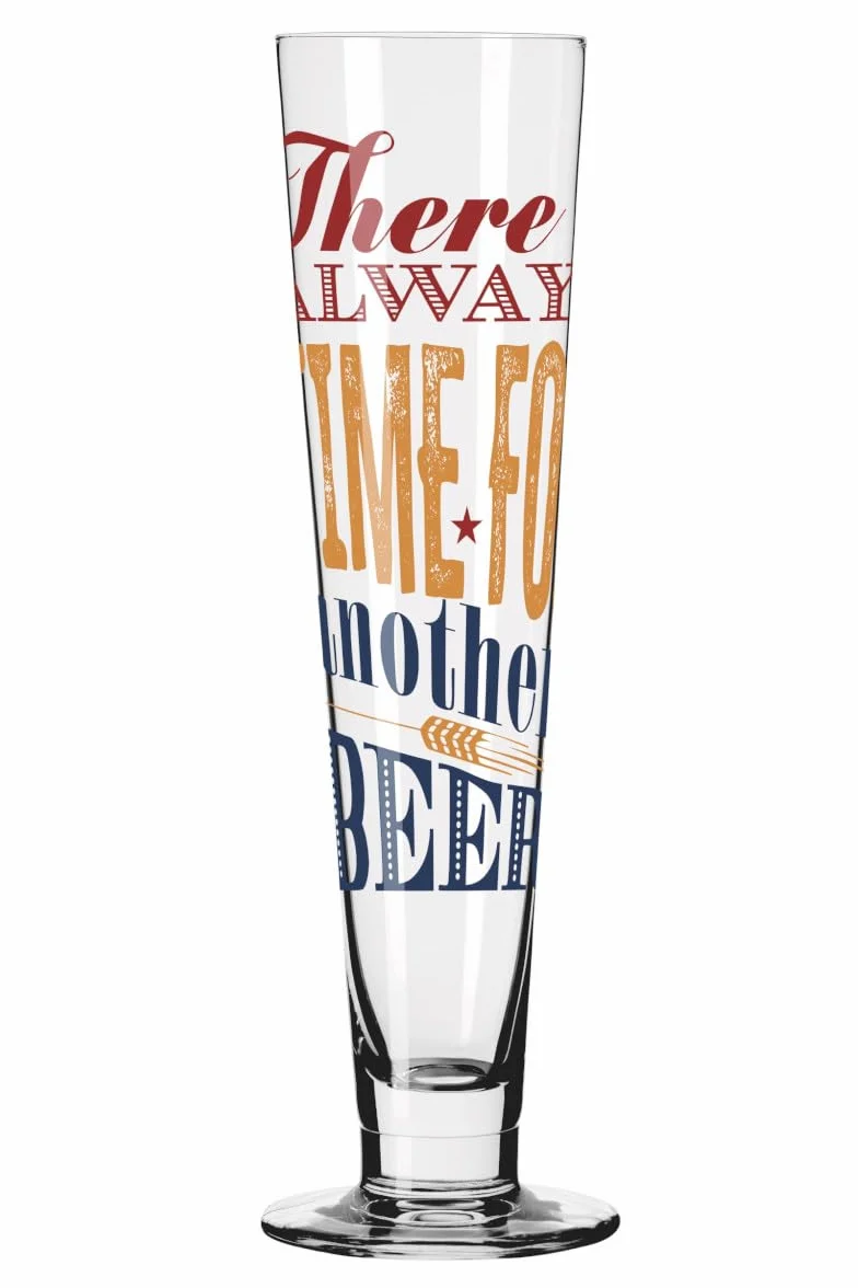 RITZENHOFF 6271002 Bier-Glas 330 ml - 2er Set - Serie Heldenfest - mit Spruch, mehrfarbig - Made in Germany