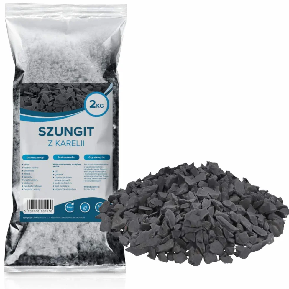 Wessper Schungit Rohsteine, 2 kg, Wassersteine, Shungit Wasserenergetisierung