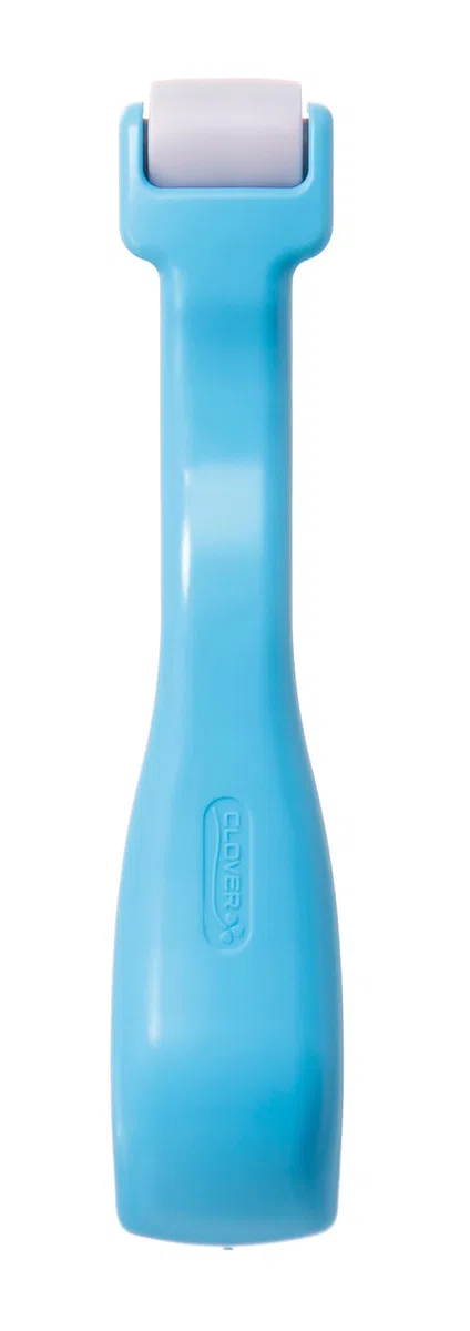 Clover Naht- und Faltenroller Rollen und Pressen/ VE3 Kurzwaren, Kunststoff, Blau, 21 x 8 x 3 cm, 1 Einheiten