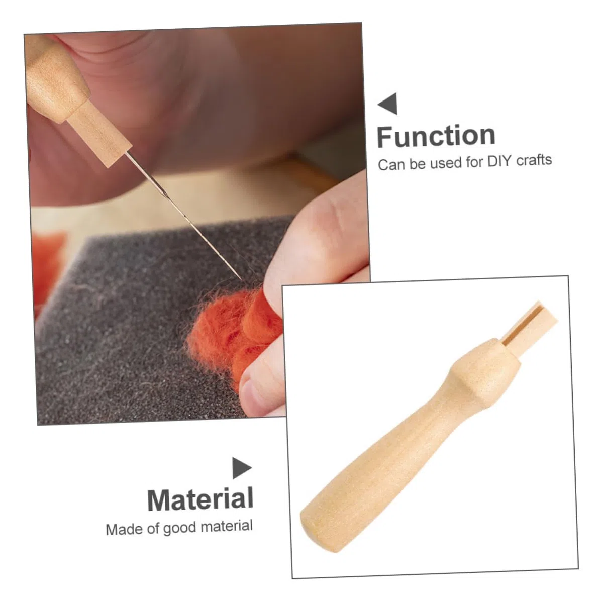 30 Stück Filznadelgriffe Aus Holz Ergonomisch Für Wollfilzwerkzeuge Filznadeln Filzwerkzeuge Zubehör Basteln Handgriff Für Kreatives Filzen
