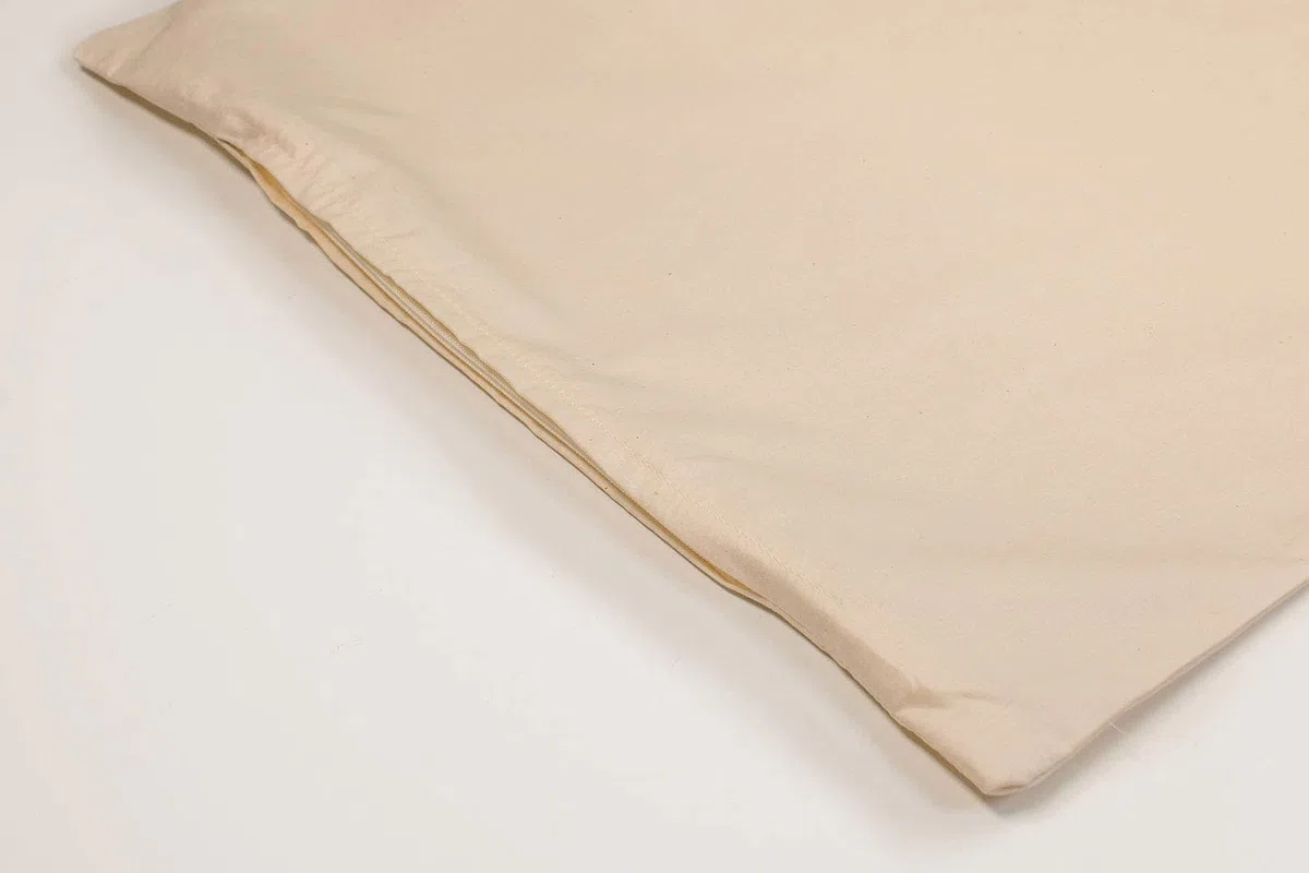 Bio-Perkal, Inlett 40x80cm, mit Reißverschluss, ideal für Selberfüller von Kopfkissen z.B. mit Dinkelspelz, Hirse oder Buchweizenschalen 80x40cm