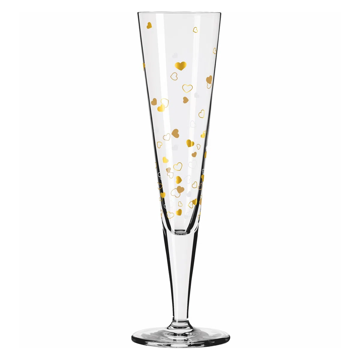 RITZENHOFF 6031007 Champagnerglas 200 ml - Serie Goldnacht 2er Set F24 - Designerstück mit Echt-Gold - Made in Germany