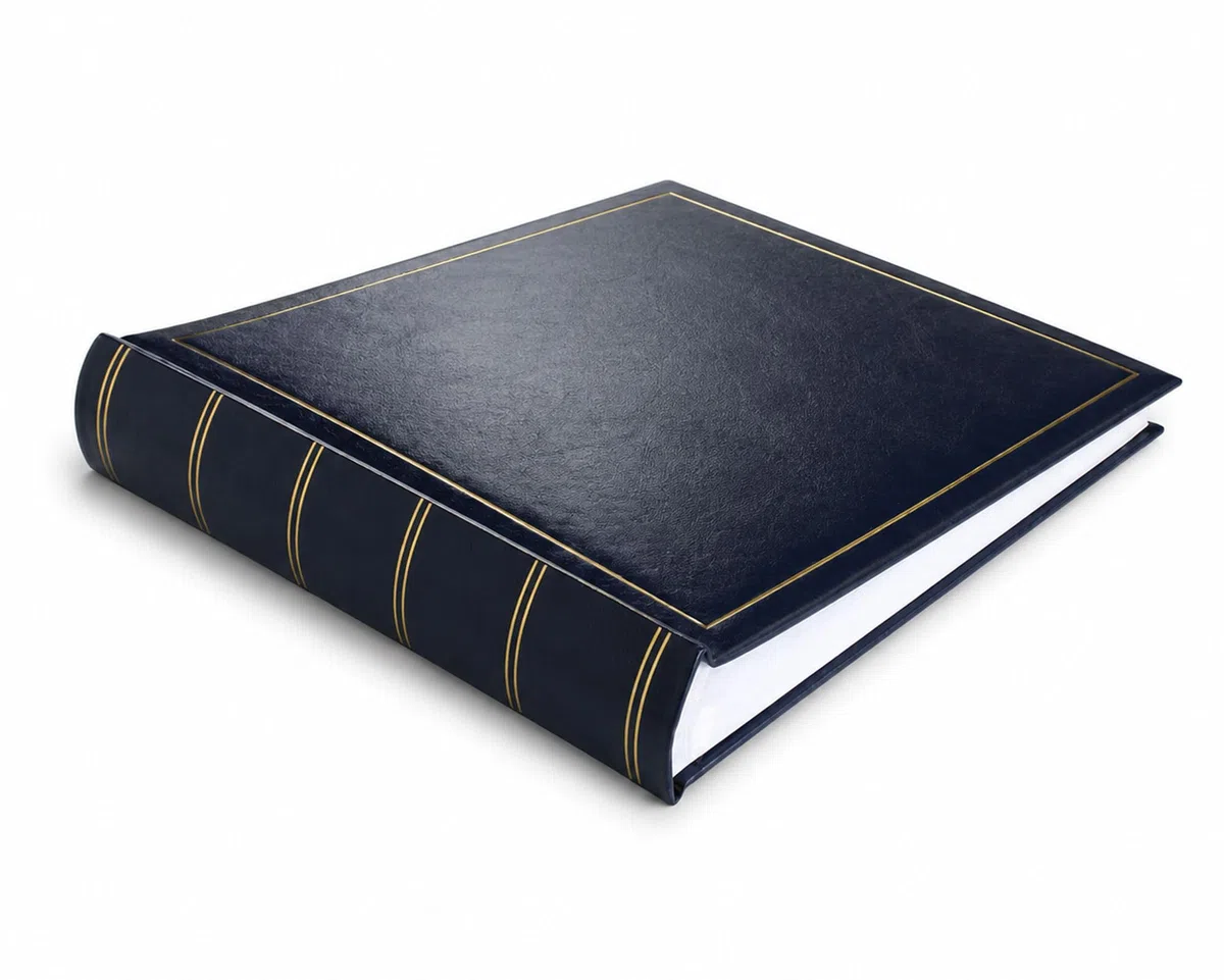 Classic Fotoalbum 30x30 cm 100 weiße Seiten Seiten Jumbo Buchalbum Fotobuch: Farbe: Blau
