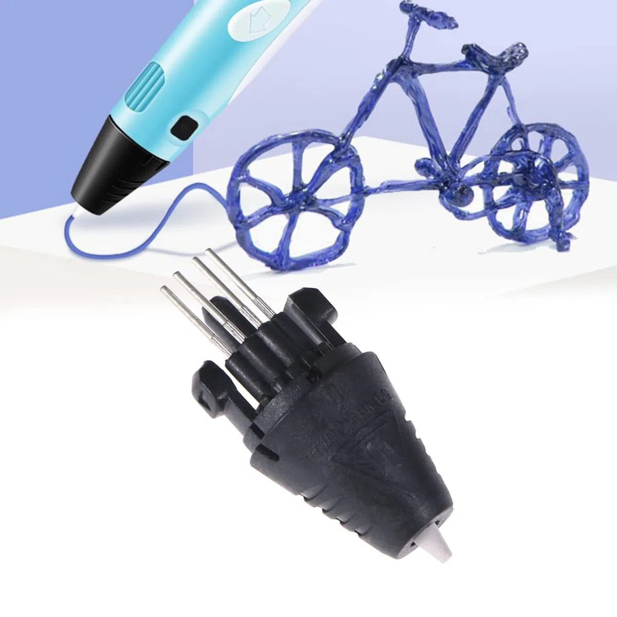 POPETPOP 3D-Druckstift Ersatzteile Pen Sl-300 Stift Pla -Druckstiftdüse Druckerdüsenersatz Für 1. 75 Mm Abs/Pla Integriertes Eingefügtes Design Stift Ersatzteile Stift 3D-Stift
