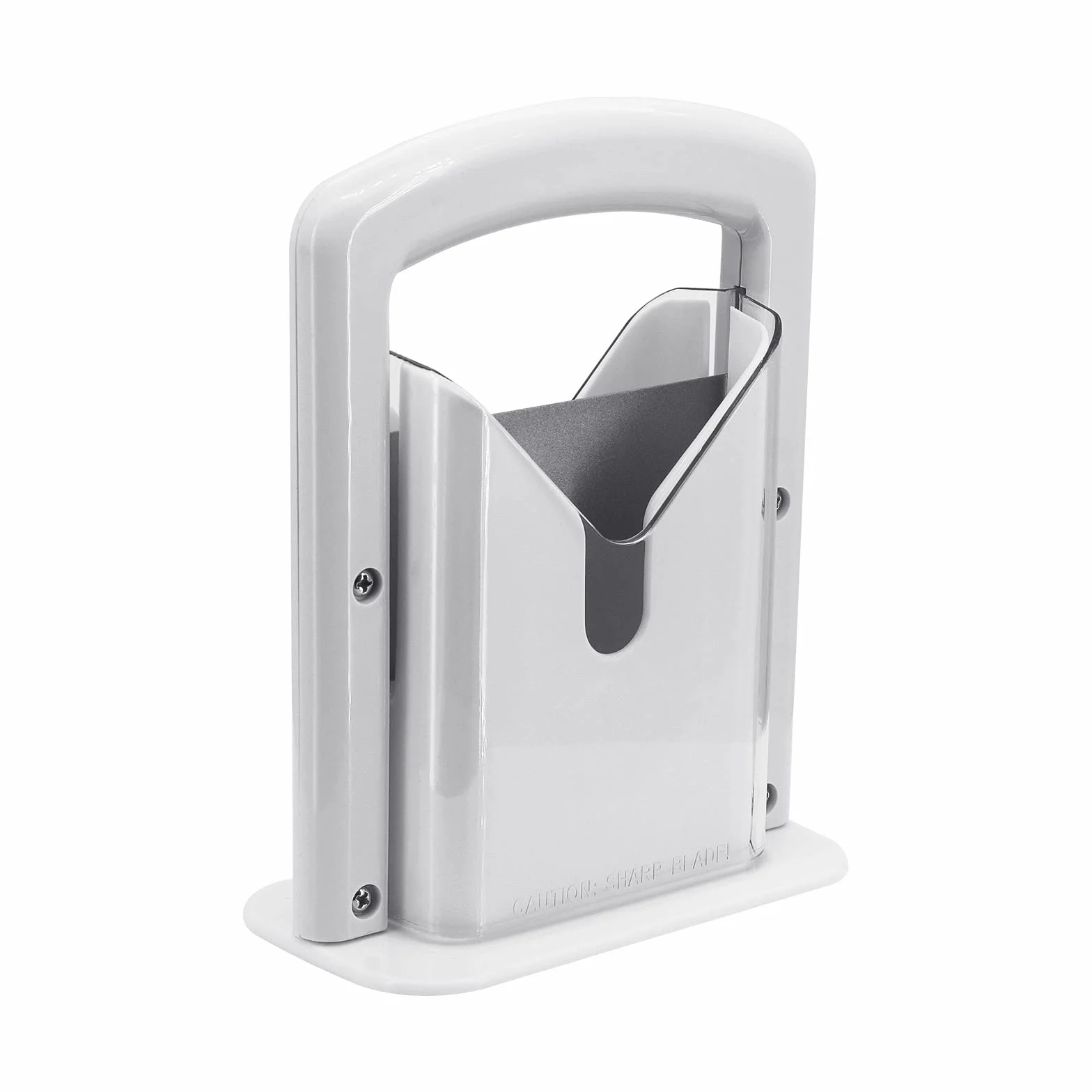 Bagel Guillotine Slicer Haushaltsbagelschneider Bagel Präzisionsschneider Bagel Cutter Schneiden Hilfswerkzeug für Küchengeräte und Gadgets,Kunststoff und Edelstahl,Weiß