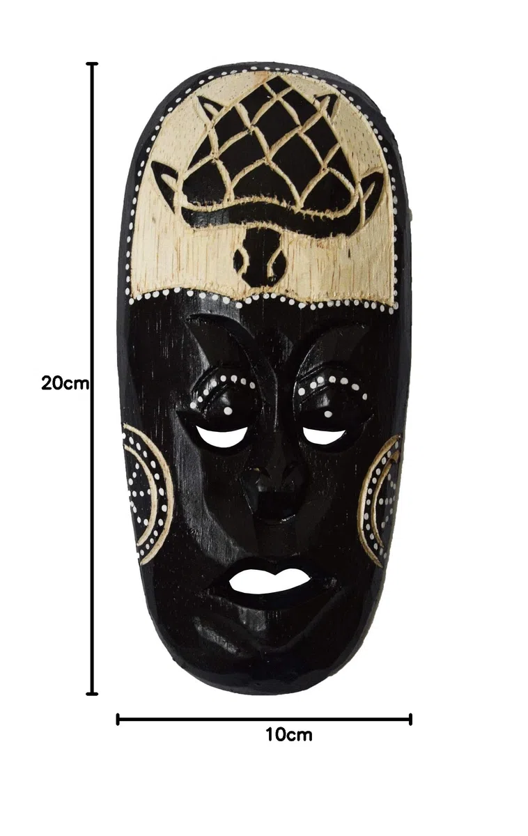 Simandra Afrikanische Maske aus Holz - bemalt - klein Version 1 Farbe V2